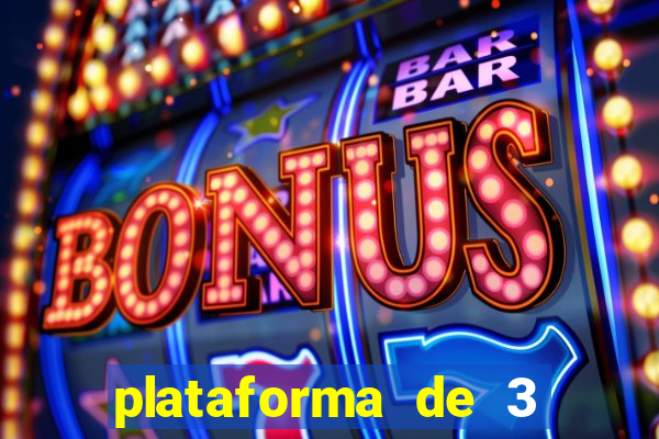 plataforma de 3 reais jogo